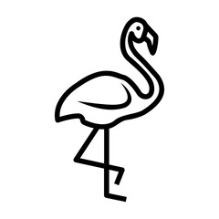 flamingo Line Icon