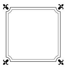 Ornate square frame