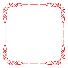 Obraz premium Ornate square frame