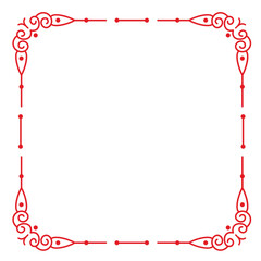 Obraz premium Ornate square frame