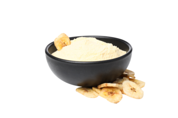 PNG, Banana flour, isolated on white background