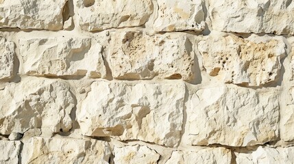 Light beige stone wall texture with copy space