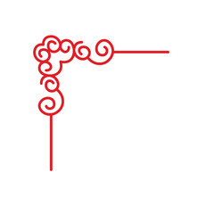 Ornate corner border