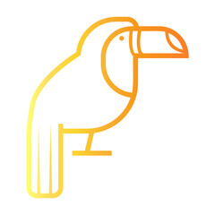 toucan Line Gradient Icon