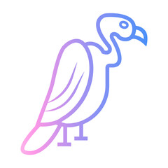 vulture Line Gradient Icon