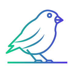 canary Line Gradient Icon