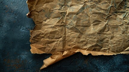 Naklejka premium Aged paper on dark backdrop