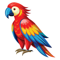 Colorful Parrot with Red, Yellow, and Blue Feathers