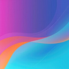 Fototapeta premium Abstract gradient waves in vibrant hues of pink, orange, and blue create a captivating and dynamic background for any design.