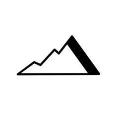 Mountain doodle icon