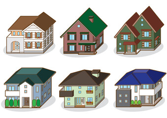 家の立体ベクターイラスト.