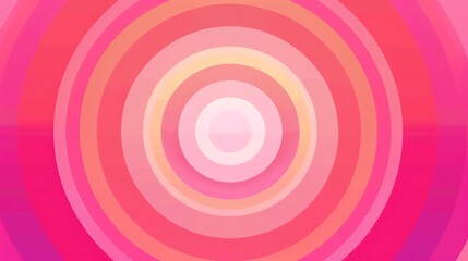 abstract circular gradient illustration with several rings in pink and warm colors