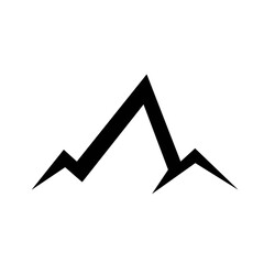 Mountain silhouette icon