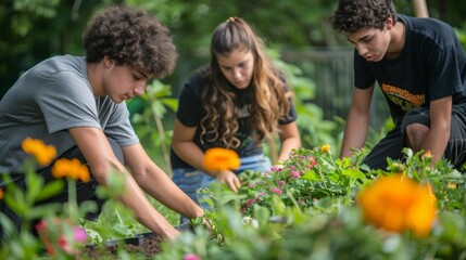 Cultivating Community: Youth Teamwork in Urban Gardening for Environmental Initiative and Outdoor Activity