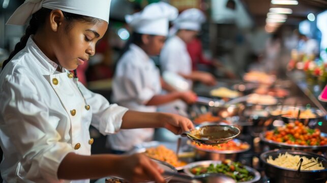 Culinary Diversity Unites Youth: Cultural Cooking Competition Fostering Teamwork and Culinary Skills