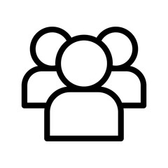 Social network icon in thin line style vector illustration graphic design