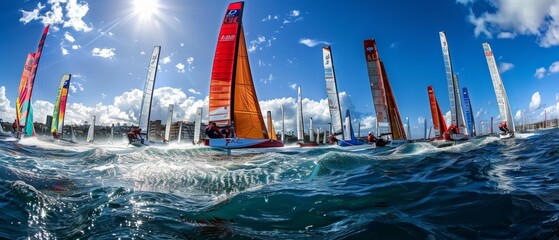 Exciting Regatta: Nacra 17 Fleet with French Team in the Lead