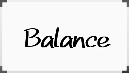 Balance のホワイトボード風イラスト