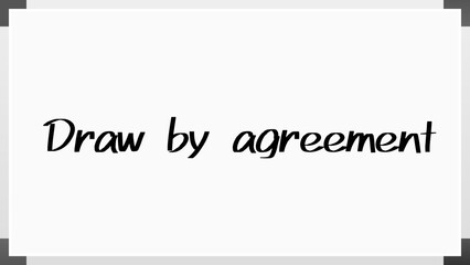 Draw by agreement のホワイトボード風イラスト