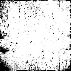 Distressed Black Texture - Dark Grainy Texture on White Background, Dust Overlay, Textured Grain, Noise Effect
