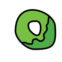 Macha Tea and Dissert Doodle Element