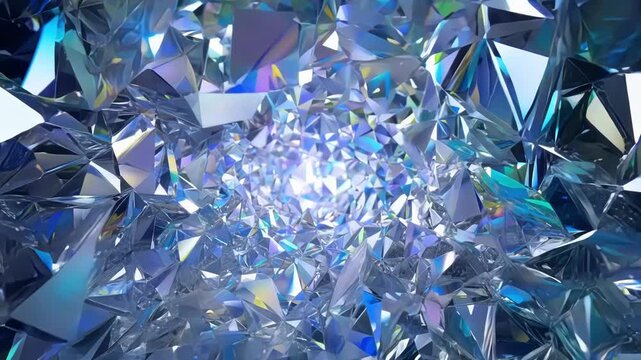 A kaleidoscope of crystal shards constantly shifting and changing reflecting infinite possibilities.