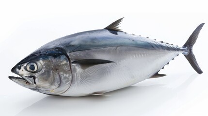 Fototapeta premium Bluefin tuna really fresh isolated on white