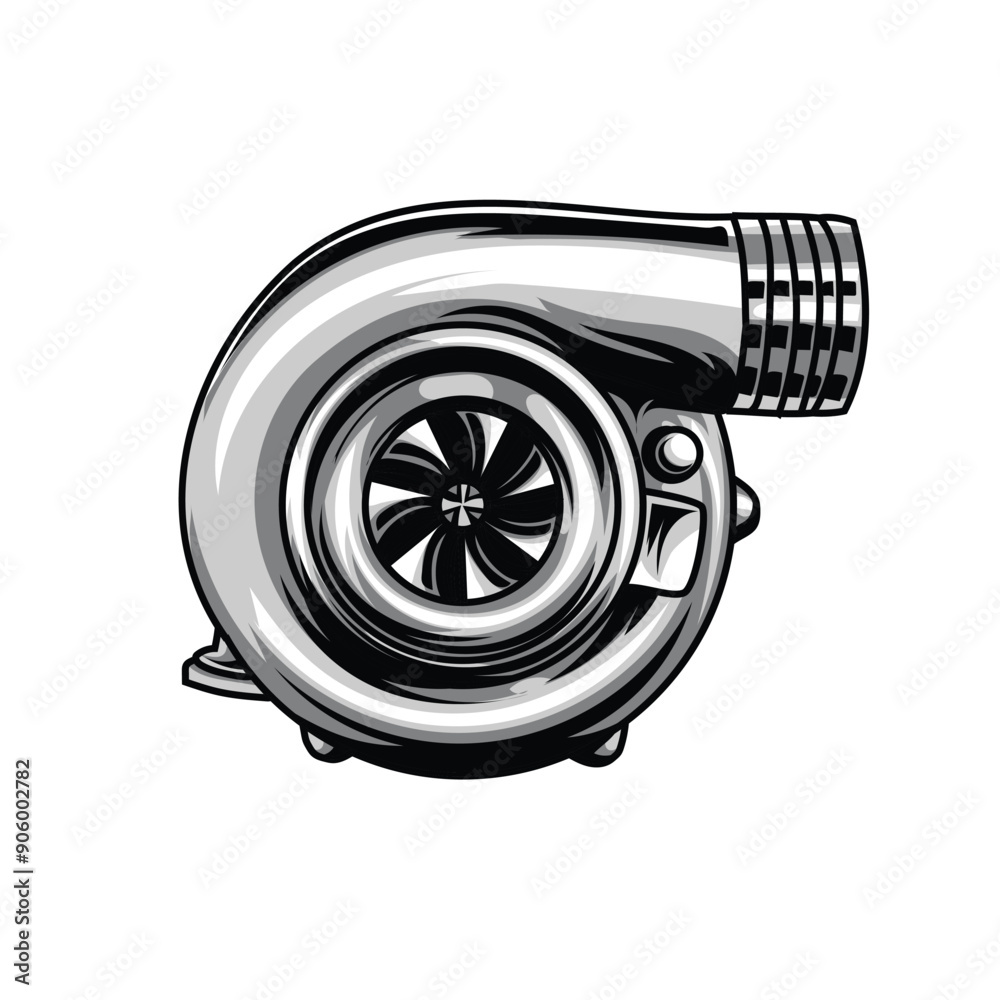 Wall mural turbo charger vector illustration with eps 10