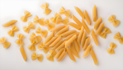Fototapeta premium pasta on white background