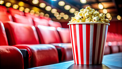 popcorn in a movie theater