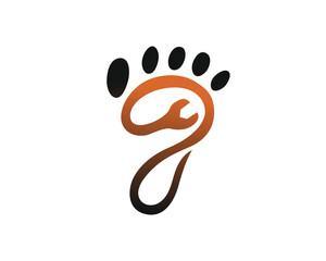 foot service care logo design template