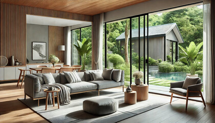 Modern Garden Living Room