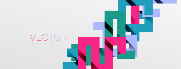 Color bend lines with shadow texture effect. Vector Illustration For Wallpaper, Banner, Background, Card, Book Illustration, landing page