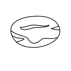 Cartoon Pillow Outline style set