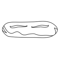 Cartoon Pillow Outline style set