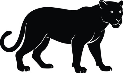 Black panther silhouette vector illustration  © LUTHFAN NAHAR LABONY
