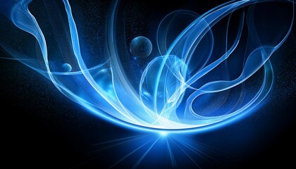 Fototapeta premium シンプルな背景、光るエフェクト、華麗でなめらか、躍動感、スタイリッシュ Generated by AI 