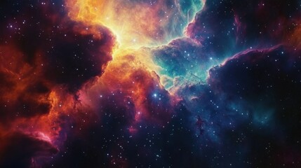 Cosmic Kaleidoscope: Stunning Nebula with Vibrant Star Formation in the Universe