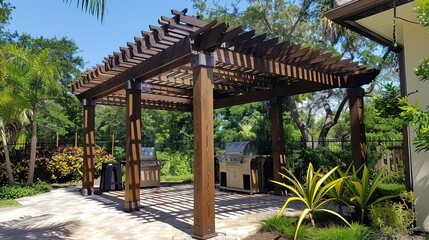 Charming Garden Wooden Pergolas: Elegant Outdoor Structures for Relaxation and Shade