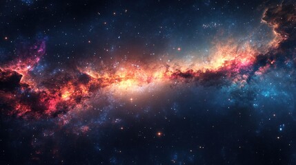 'Celestial Symphony: Mesmerizing View of the Milky Way Galaxy's Cosmic Tapestry'