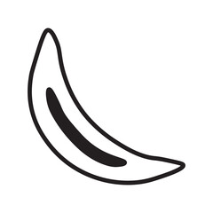 Sickle blood cell line icon 