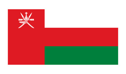 Naklejka premium Flag of Oman