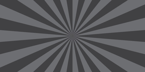 Abstract retro ray sunburst circle light and bright starburst wallpaper. gray an black vintage illustration vector sunshine texture. used for template and cartoon, ads texture background.