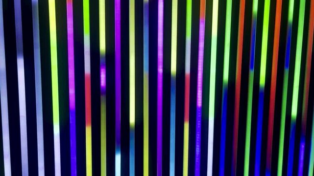 Electric Dreams: DMX LED RGB color light bar black wall color transitions