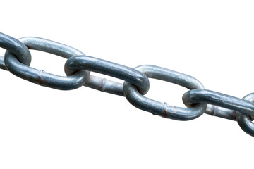 Obraz premium close up of a chain isolated on white