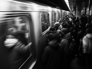 person in the subway