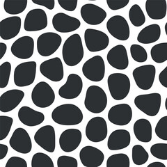 seamless pattern of black dots, on a transparent background