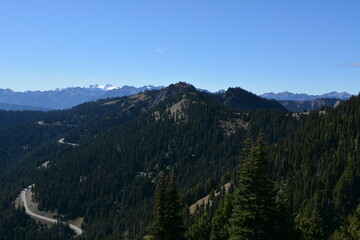 Mountain winding road