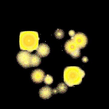 Gold Firework explosion motion graphics