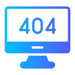 404 error gradient icon